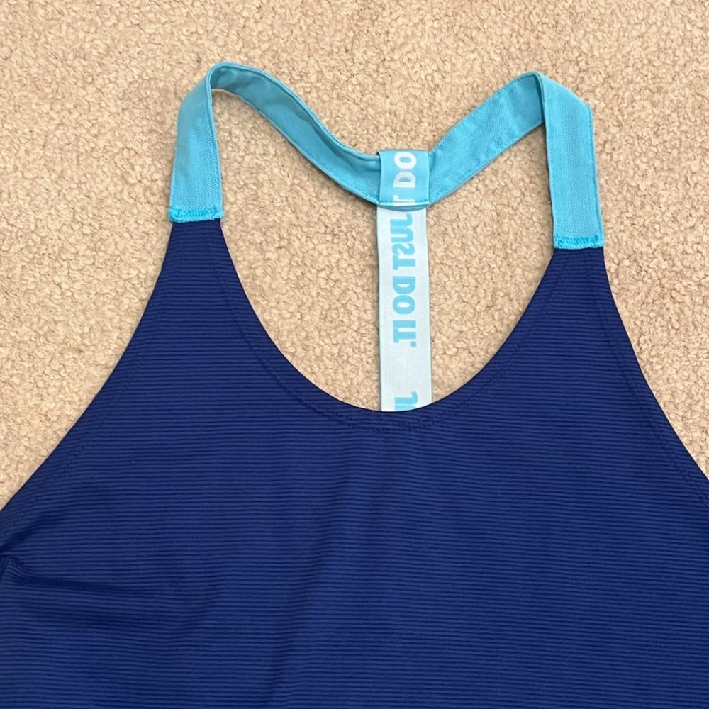 EUC NIKE DRI-FIT Elastika Royal Blue Training Tank Top, Size XS - Picture 6 of 13